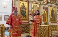 В Неделю о расслабленном митрополит Артемий совершил Божественную литургию в Спасо-Преображенском кафедральном соборе