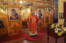 Божественная литургия в храме святого великомученика Дмитрия Солунского в селе Князе-Волконское 08 ноября 2019 г.